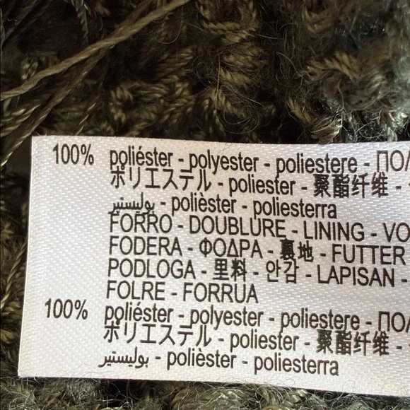 NWT. Zara Green Crochet Lace Dress with Fringe. Lining is missing. Size L. - Picture 10 of 14